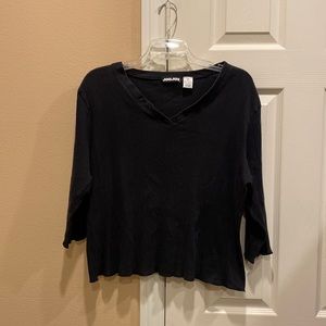 Jou Jou 3/4 sleeve ribbed top